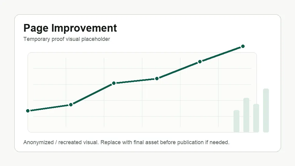 Page-level improvement from focused SEO work